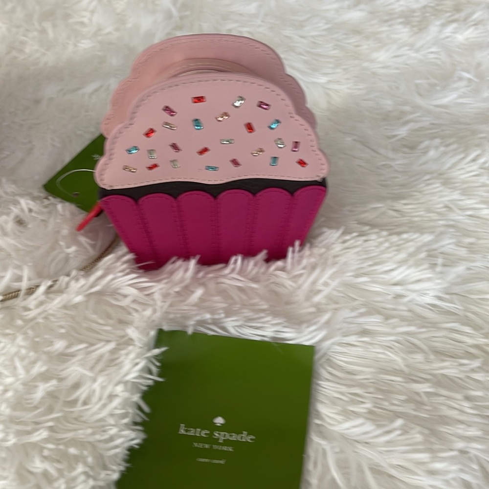 NWT Kate Spade Collectors Items Cupcake Purse and Change Purse with color gems. - Picture 7 of 10